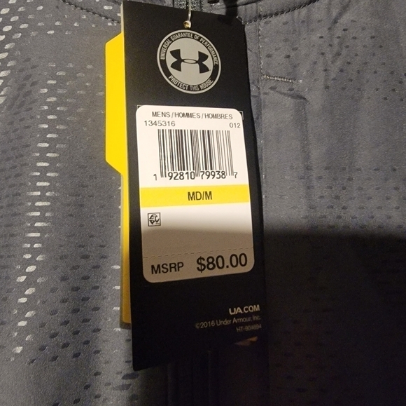 Under Armour Jacket Coldgear Infrared Hoodie 1345316-012 Full Zip Grey Mens Med - Picture 5 of 7